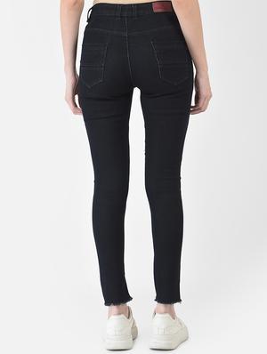 mid rise knee slit denim jean - 18436603 - Standard Image - 3