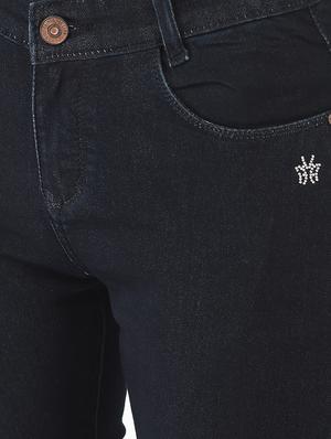 mid rise knee slit denim jean - 18436603 - Standard Image - 5