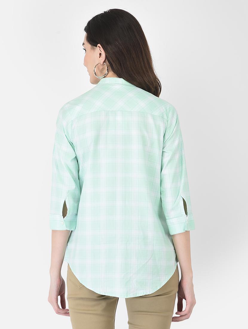 three-quarter sleeved checkered regular shirt - 18436613 - Zoom Image - 3