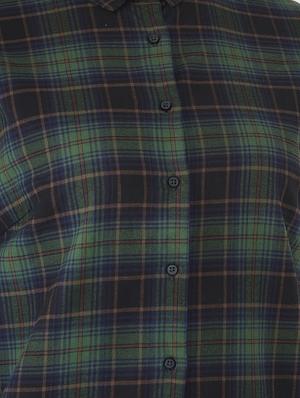 three-quarter sleeved checkered regular shirt - 18436624 - Standard Image - 5