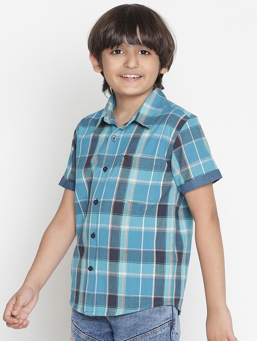 blue checkered shirt - 18436672 - Zoom Image - 2