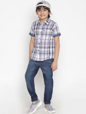 purple checkered shirt - 18436673 - Standard Image - 4
