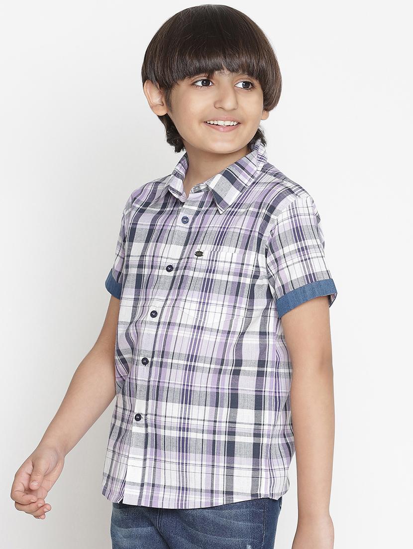 purple checkered shirt - 18436673 - Zoom Image - 2