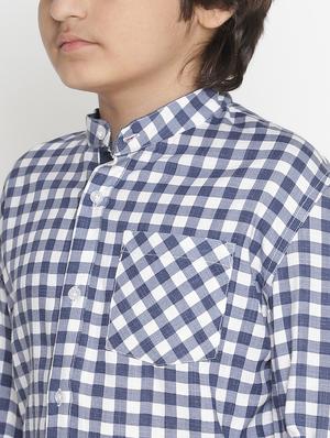 navy blue checkered shirt - 18436674 - Standard Image - 5