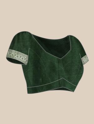 golden zari work woven saree with blouse - 18436692 - Standard Image - 4