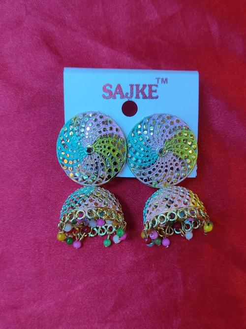 women party wear earring - 18436808 - Very Small Image - 1