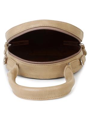 beige solid regular sling bag - 18437092 - Standard Image - 3