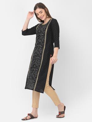 printd straight kurta - 18437095 - Standard Image - 2