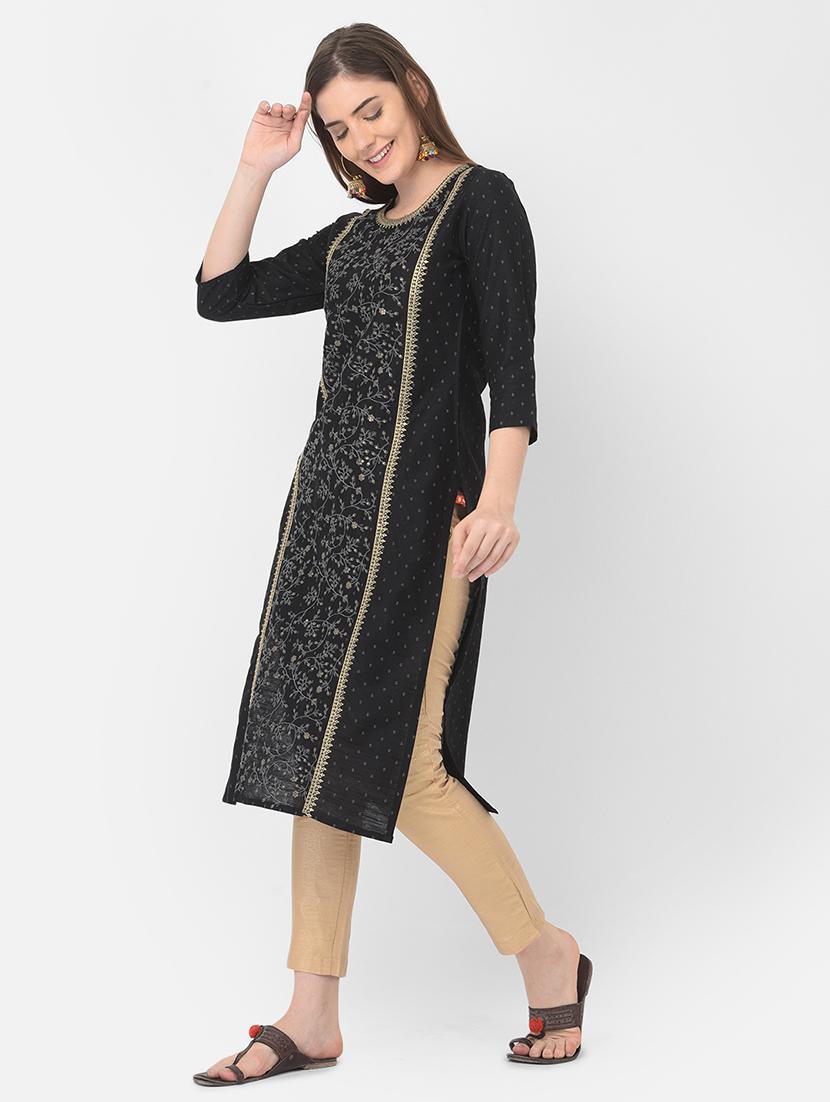 printd straight kurta - 18437095 - Zoom Image - 2