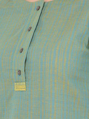 striped a-line kurta - 18437110 - Standard Image - 4