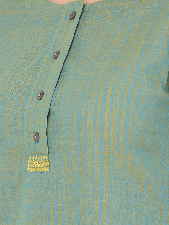 striped a-line kurta - 18437110 - Zoom Image - 4