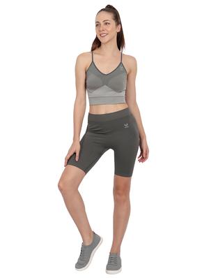 cami neck self design crop top - 18437234 - Standard Image - 4