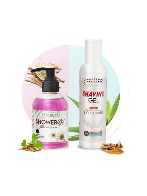 skin tatva herbal shower gel & herbal shaving gel combo - 18437276 - Standard Image - 1