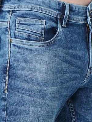 blue light-washed denim jean - 18437286 - Standard Image - 5