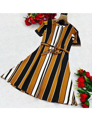women printed casual dress - 18437481 - Standard Image - 2