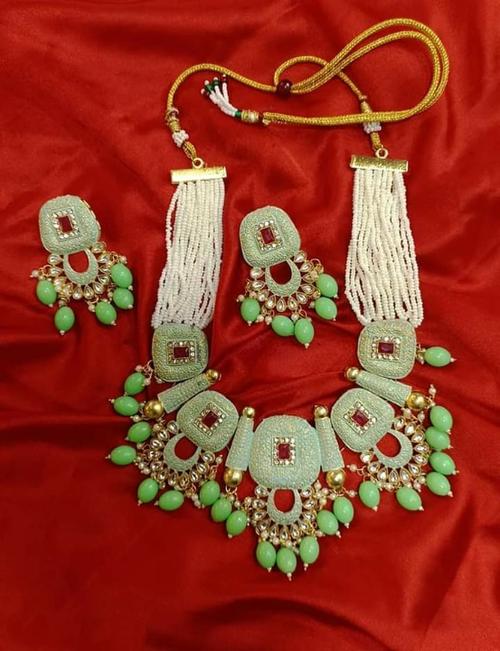 party wear earring necklace set - 18437815 - Standard Image - 1