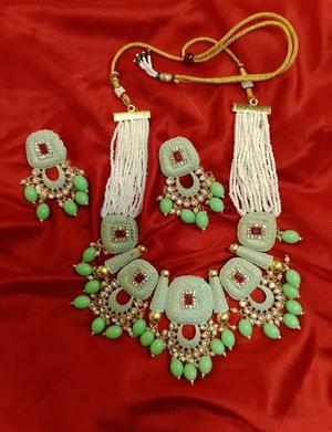 party wear earring necklace set - 18437815 - Standard Image - 2