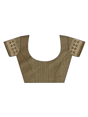 batik print chanderi saree with blouse - 18437971 - Standard Image - 3