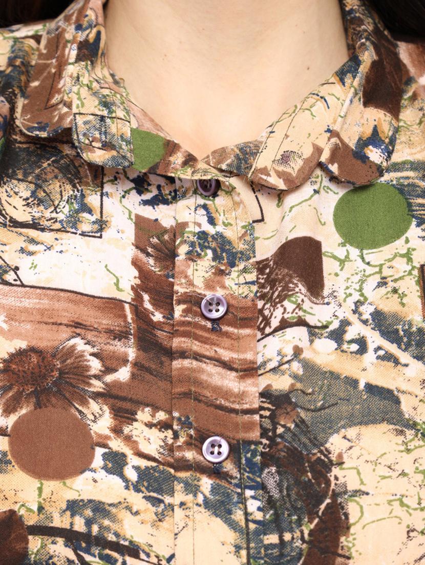 short sleeved printed shirt - 18438259 - Zoom Image - 5
