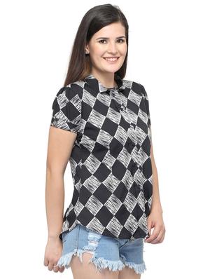 short sleeved checkered shirt - 18438262 - Standard Image - 2