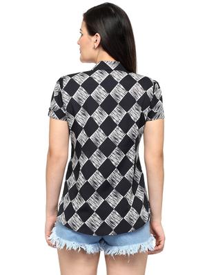 short sleeved checkered shirt - 18438262 - Standard Image - 4
