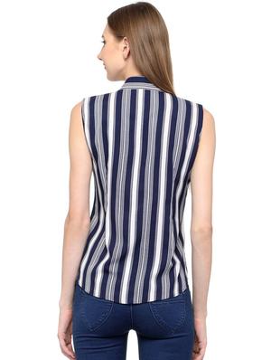 sleeveless striped shirt - 18438263 - Standard Image - 3