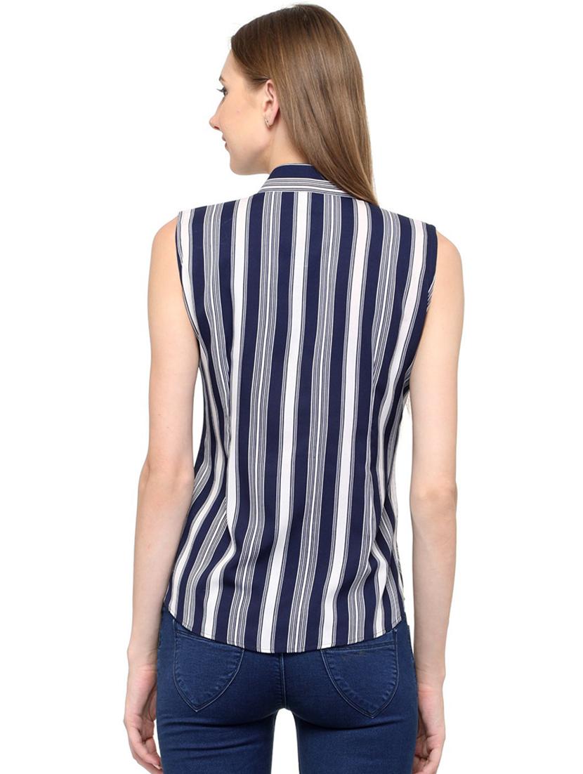 sleeveless striped shirt - 18438263 - Zoom Image - 3