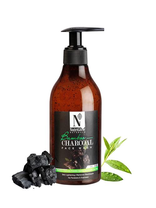 bamboo charcoal face wash with activated charcoal powder, 300ml - 18438401 - Very Small Image - 1
