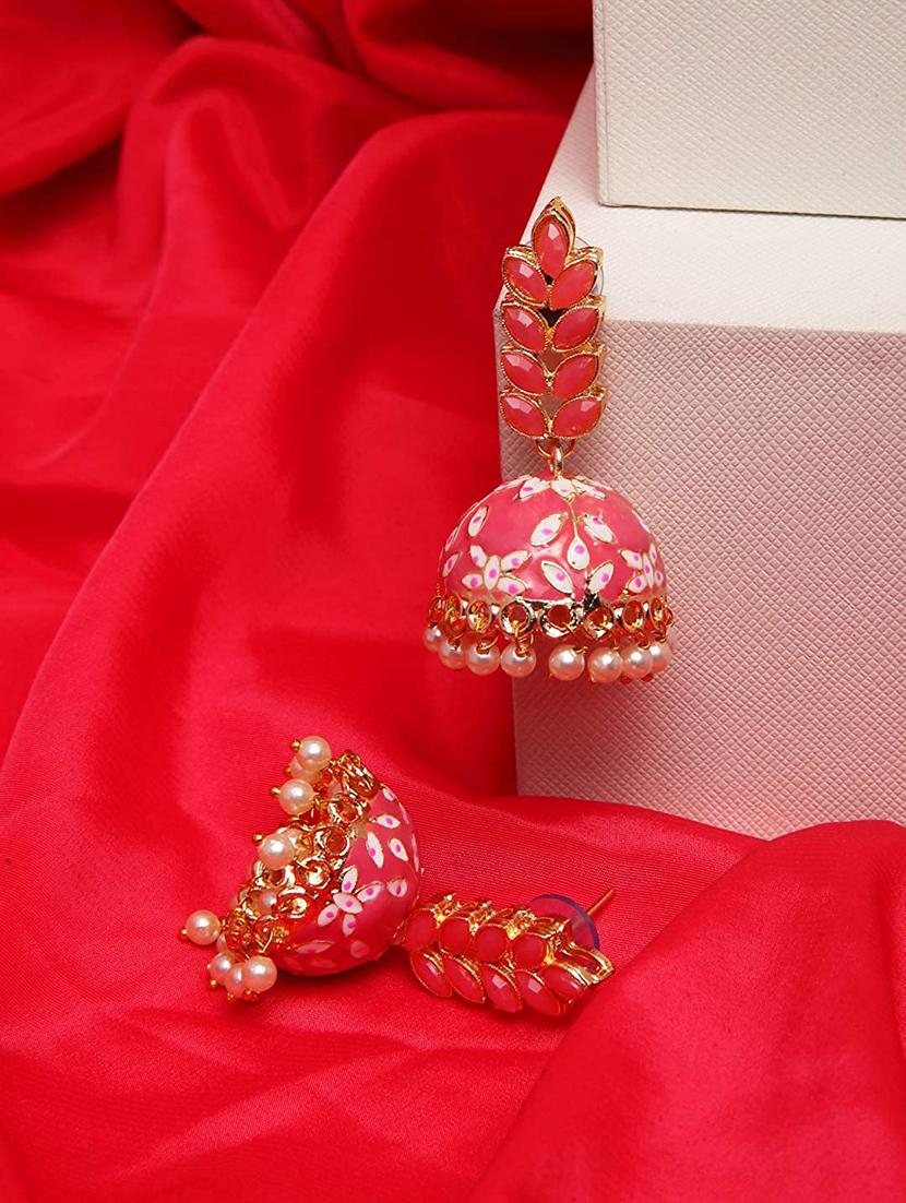 graceful delightful jhumka earrings - 18438553 - Zoom Image - 2