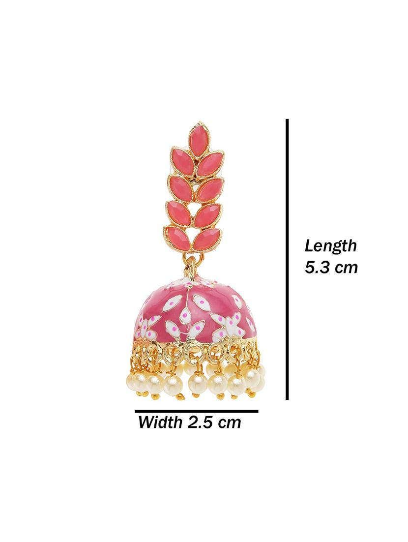 graceful delightful jhumka earrings - 18438553 - Zoom Image - 5