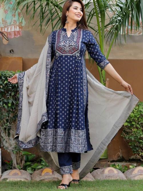 women suit with dupatta set - 18439164 - Standard Image - 1