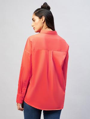 long sleeved solid regular shirt - 18440100 - Standard Image - 4