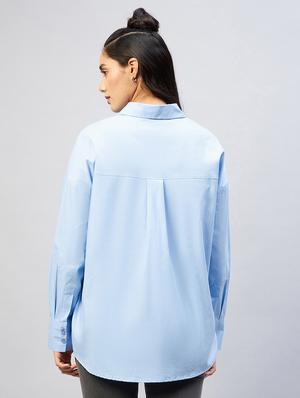 long sleeved solid regular shirt - 18440105 - Standard Image - 4