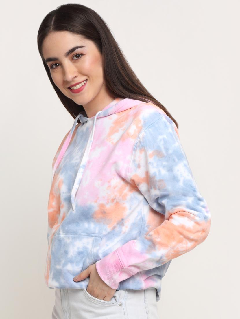 long sleeved tie and die hoodies sweatshirt - 18440652 - Zoom Image - 2