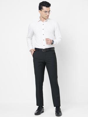 black flat front trousers formal trouser - 18440723 - Standard Image - 4