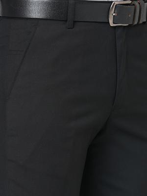 black flat front trousers formal trouser - 18440723 - Standard Image - 5