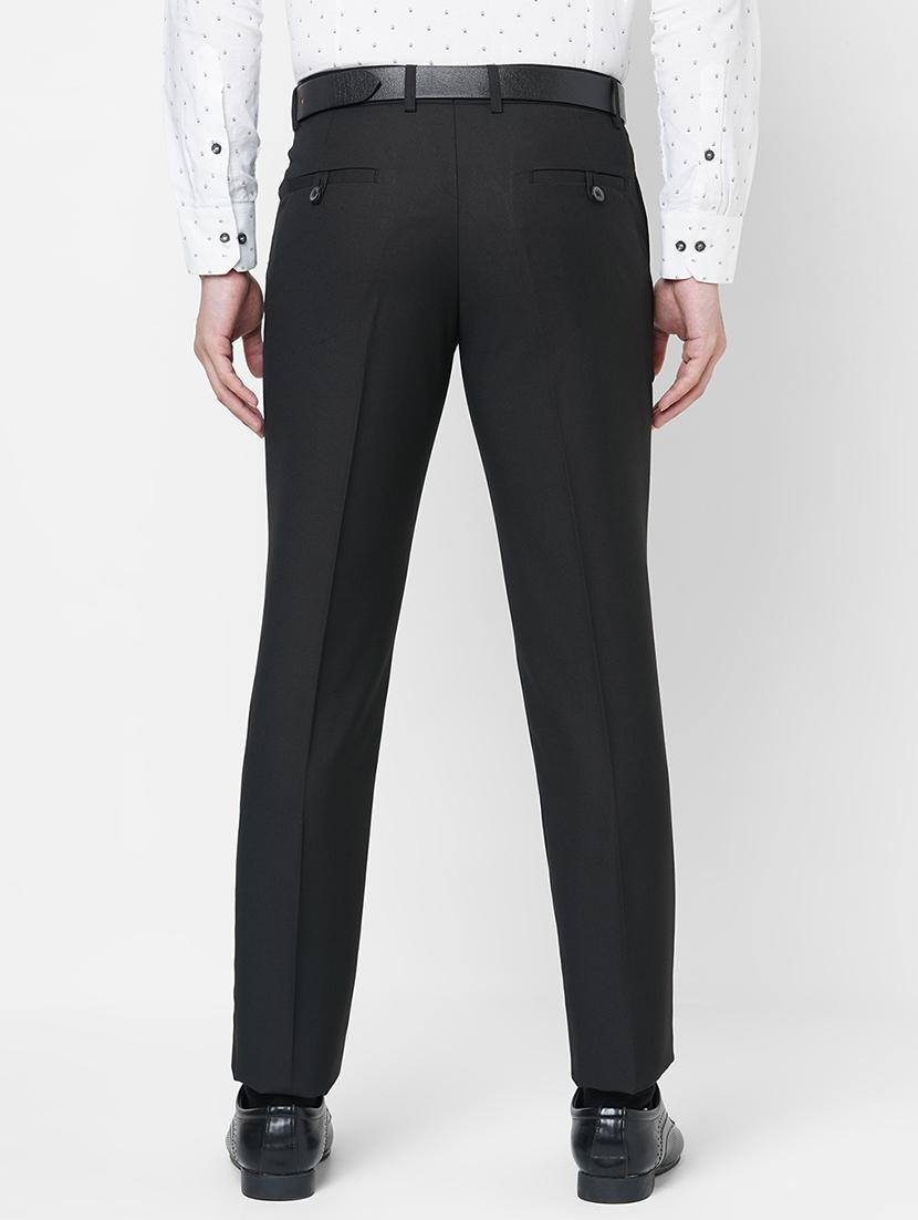 black flat front trousers formal trouser - 18440723 - Zoom Image - 3