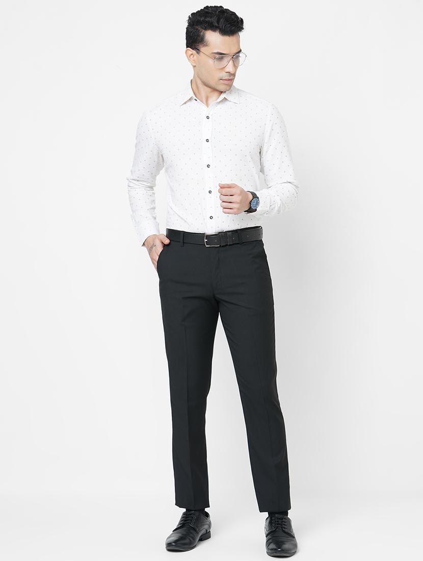 black flat front trousers formal trouser - 18440723 - Zoom Image - 4
