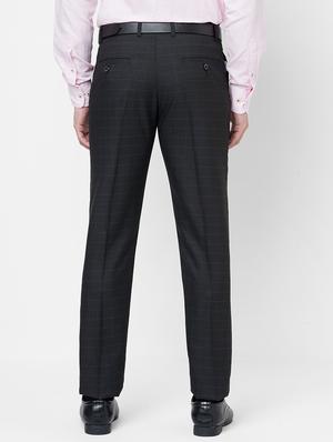 black flat front trousers formal trouser - 18440726 - Standard Image - 3