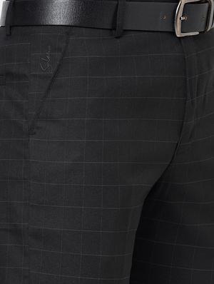 black flat front trousers formal trouser - 18440726 - Standard Image - 5