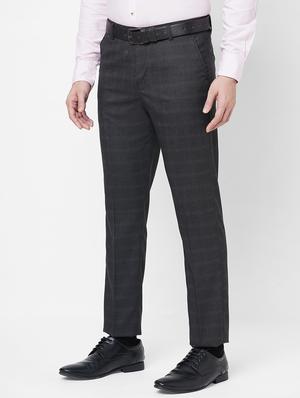 grey flat front trousers formal trouser - 18440727 - Standard Image - 2