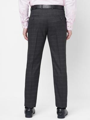 grey flat front trousers formal trouser - 18440727 - Standard Image - 3