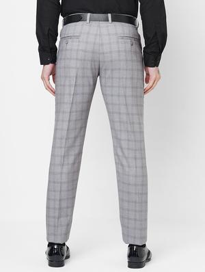 grey flat front trousers formal trouser - 18440729 - Standard Image - 3