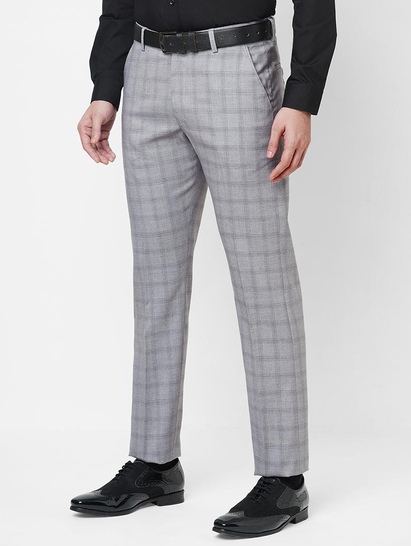 grey flat front trousers formal trouser - 18440729 - Zoom Image - 2