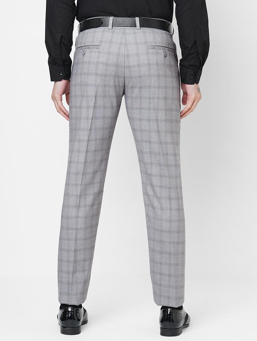grey flat front trousers formal trouser - 18440729 - Zoom Image - 3