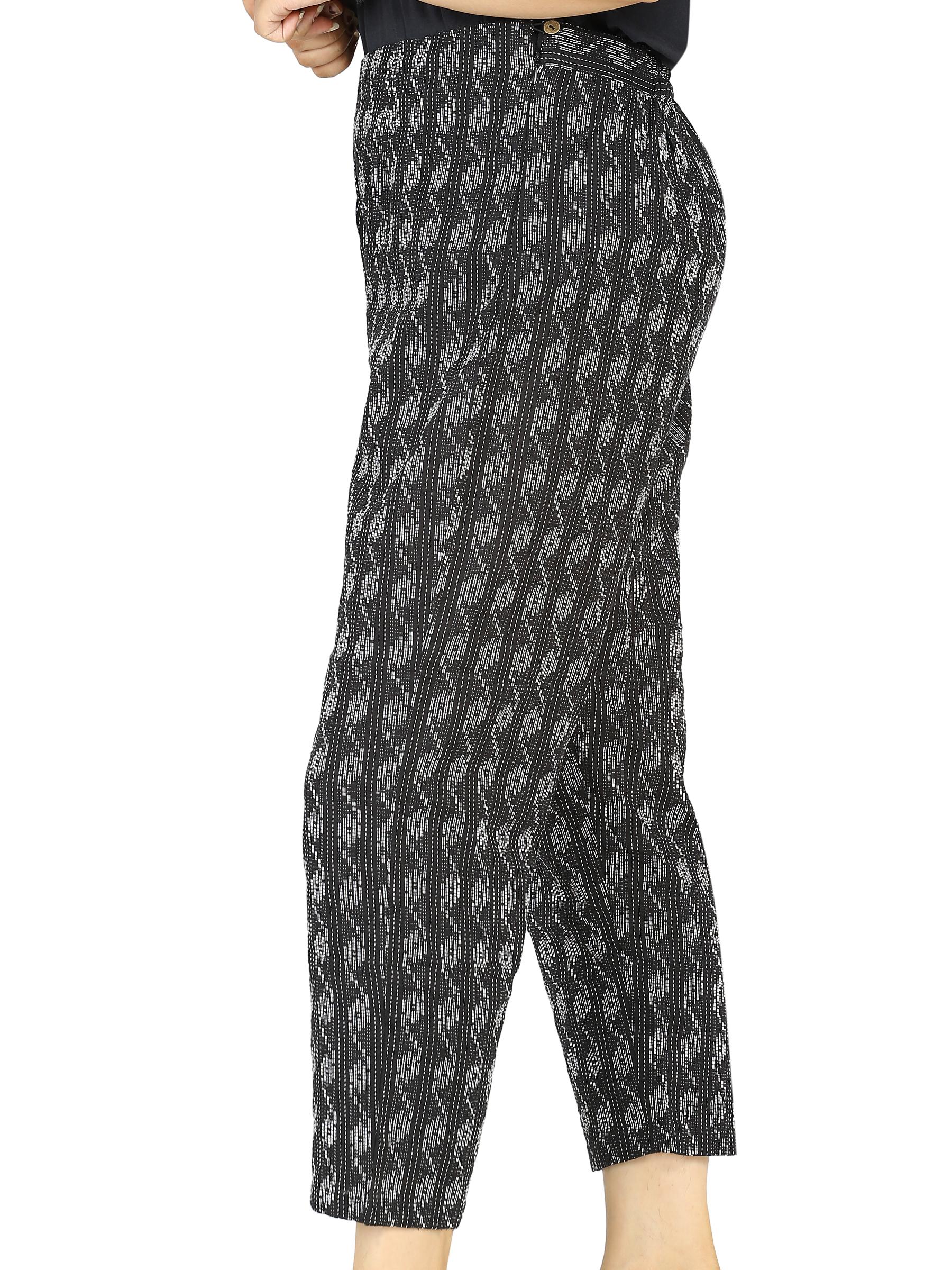 pure cotton women slim fit trouser - 18441722 - Zoom Image - 2