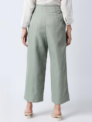 high rise pleated trouser - 18441742 - Standard Image - 3