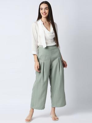 high rise pleated trouser - 18441742 - Standard Image - 4