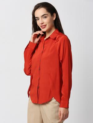 concealed placket self design shirt - 18441781 - Standard Image - 2