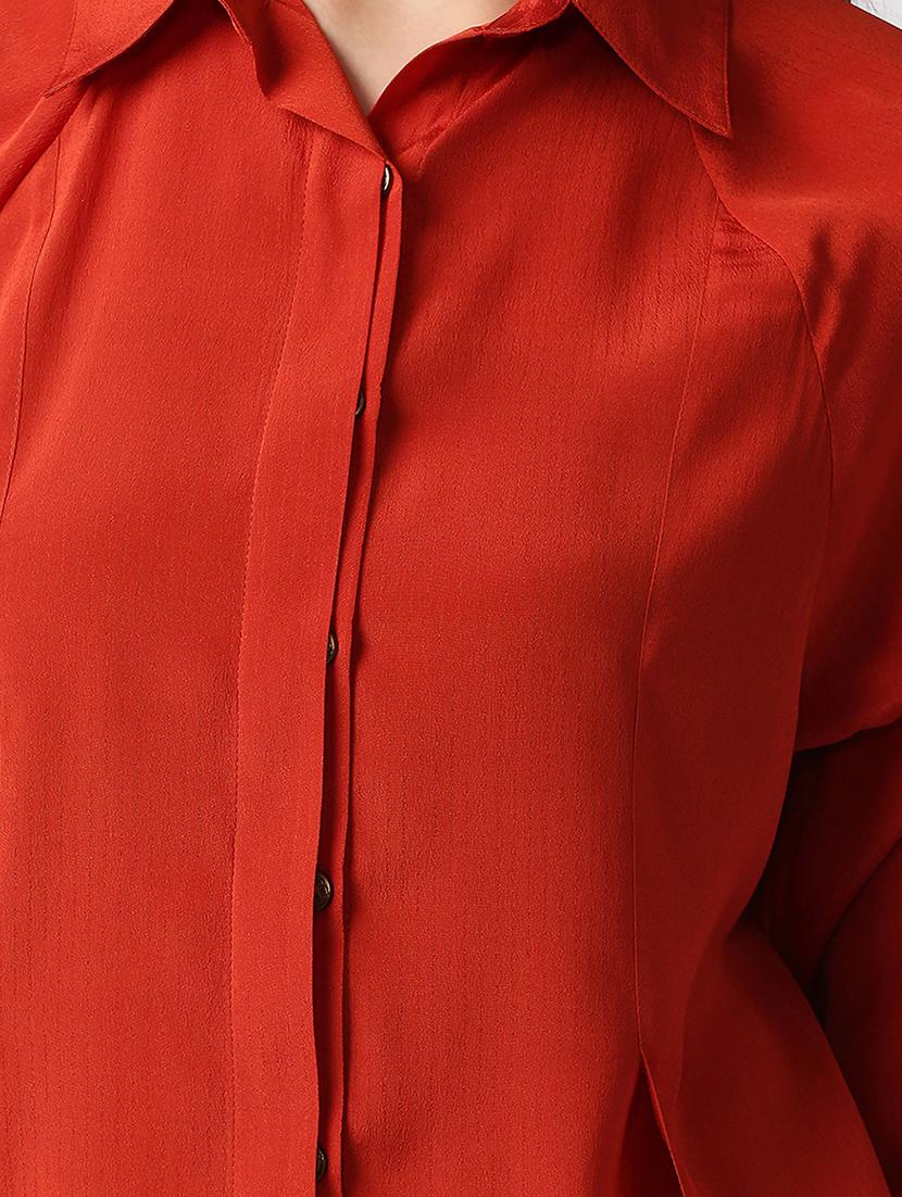 concealed placket self design shirt - 18441781 - Zoom Image - 5